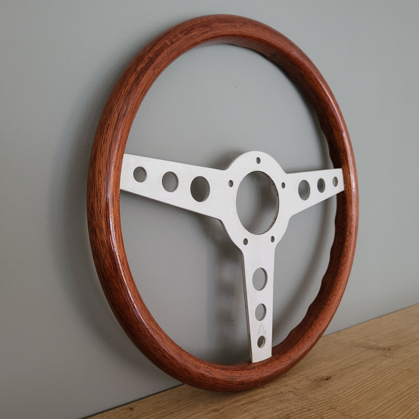 Ranieri wooden steering wheel 1970s classic