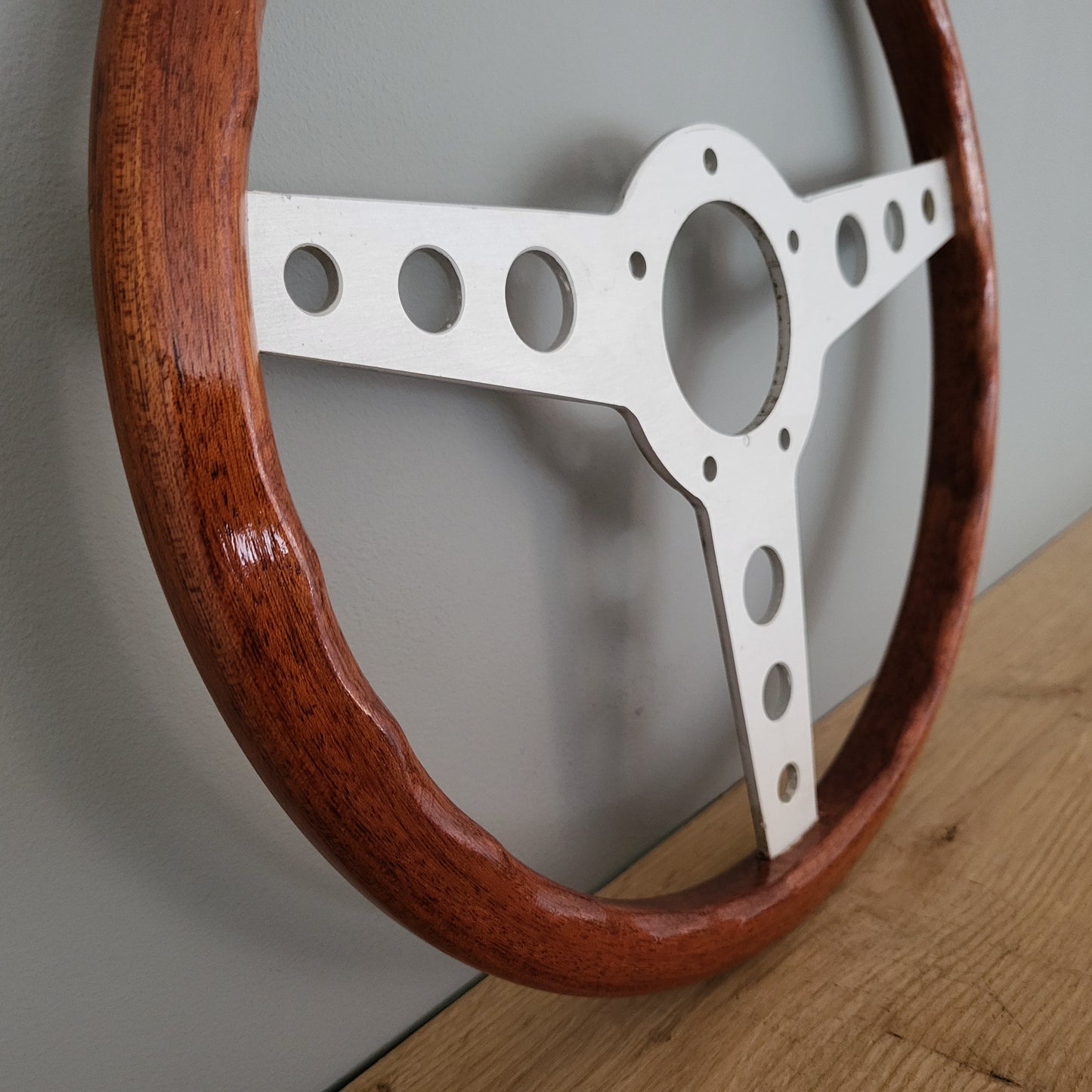 Ranieri wooden steering wheel 1970s classic