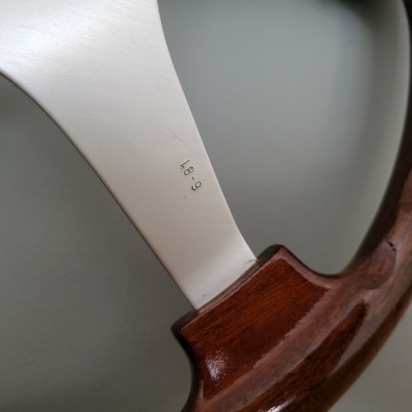 Personal Nardi four spoke wooden steering wheel (1981)