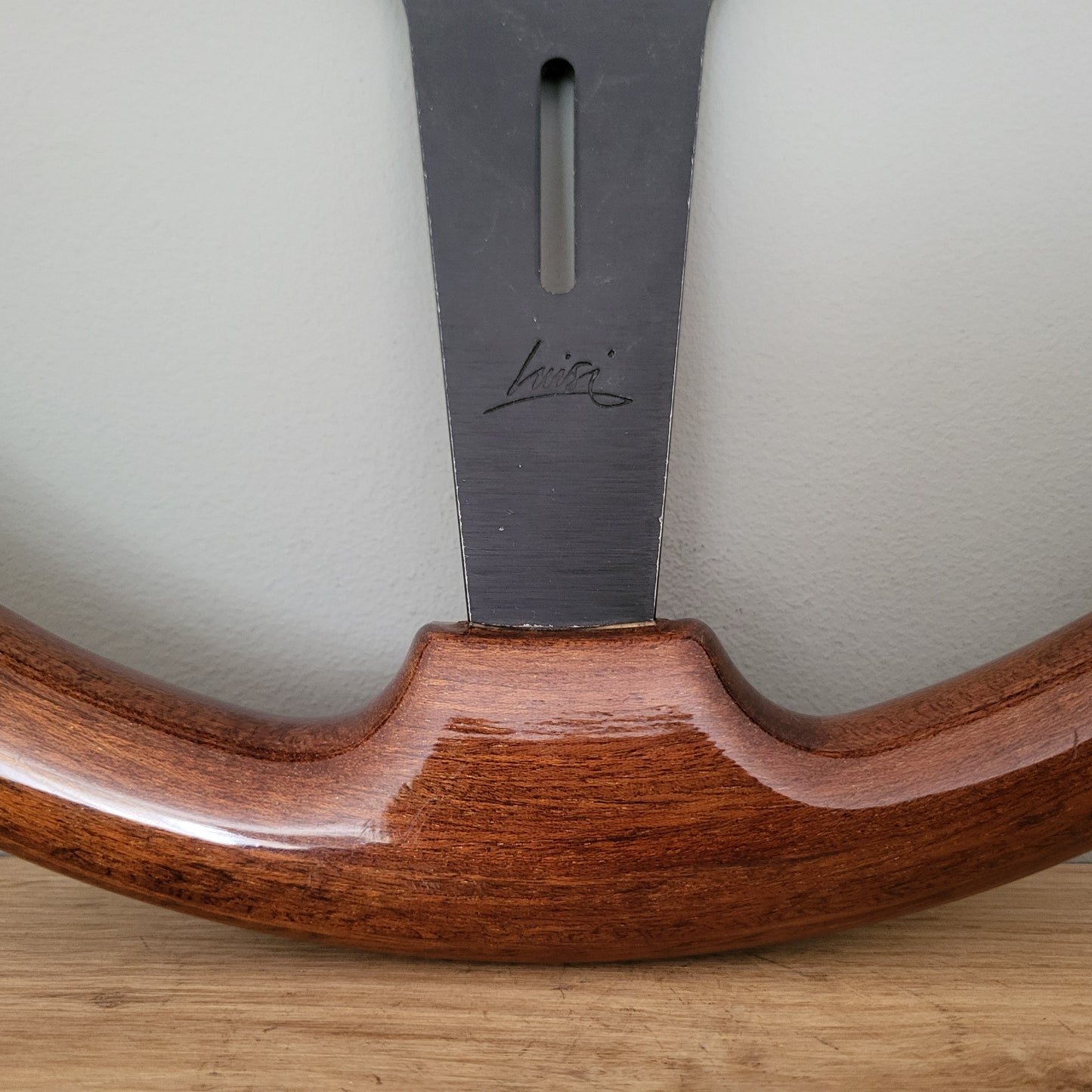 Luisi wooden steering wheel (1990s)