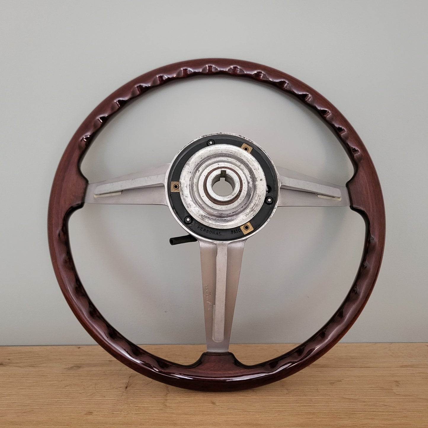 Alfa Romeo Giulia / GT Junior / GTV / Spider Personal Nardi wooden steering wheel (1974)
