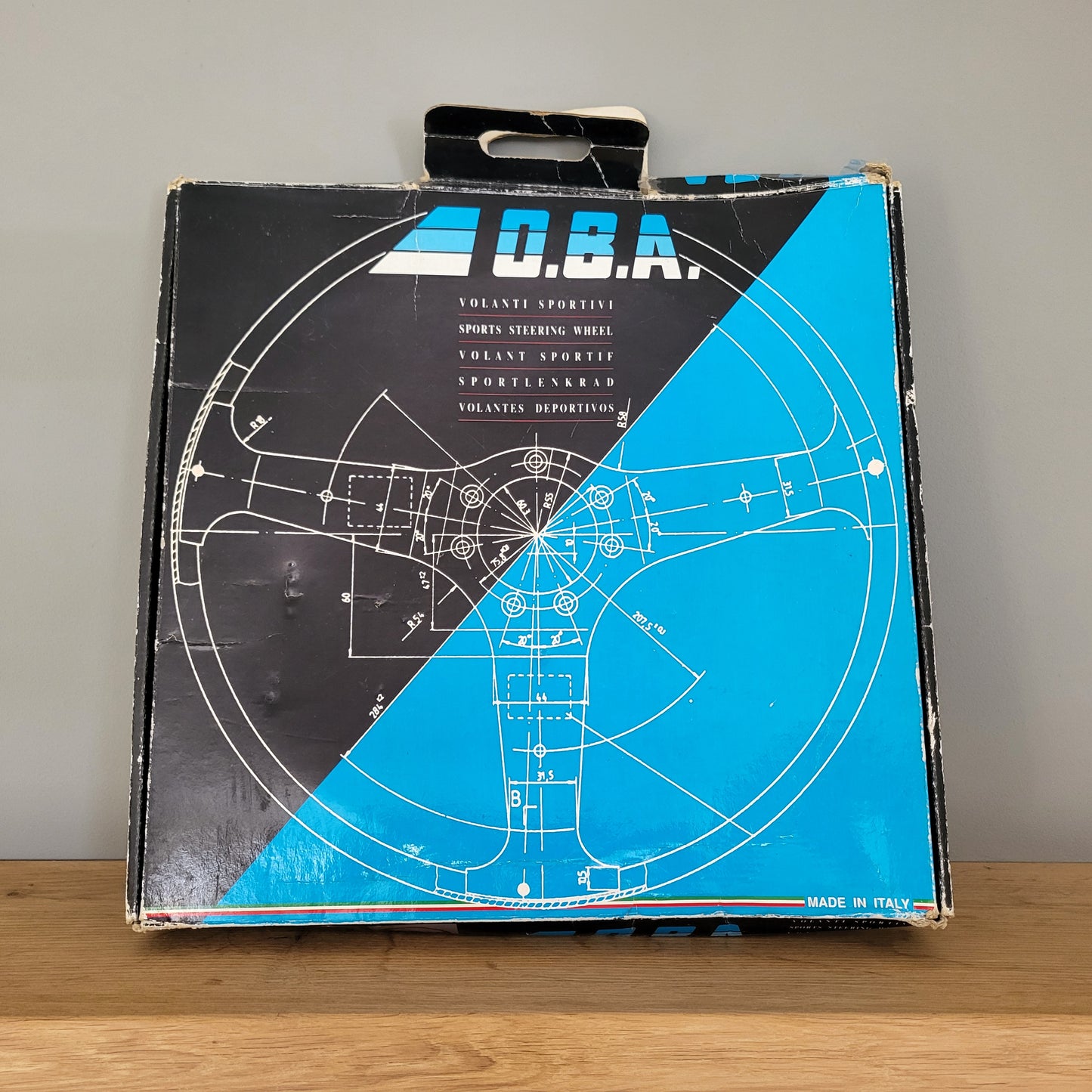 O.B.A. wooden steering wheel (1989) -NOS-