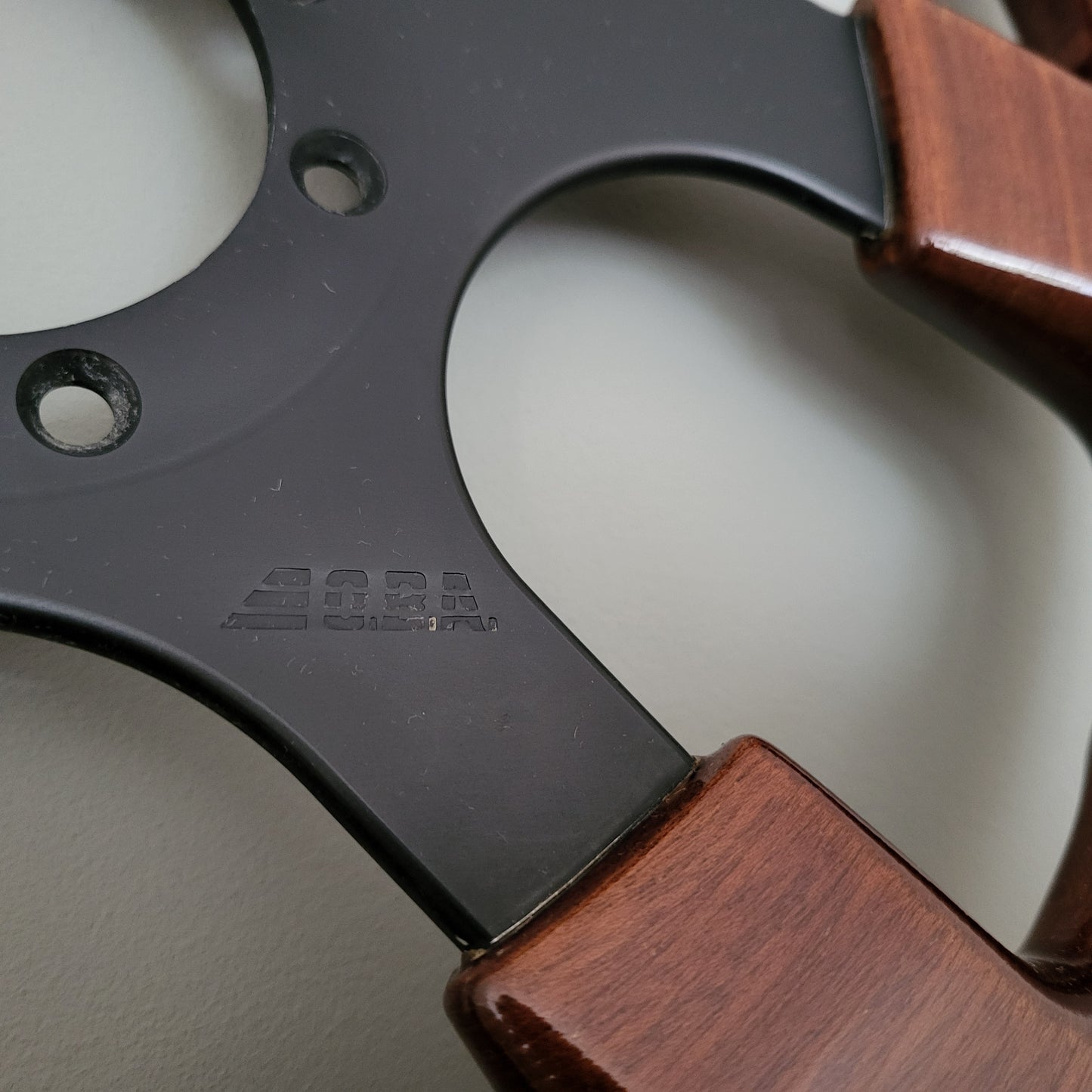 O.B.A. wooden steering wheel (1989) -NOS-