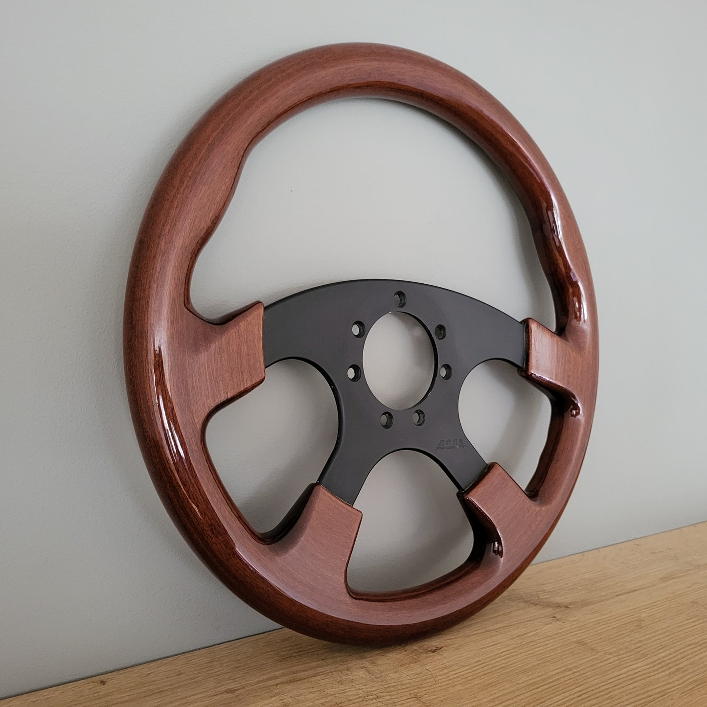 O.B.A. wooden steering wheel (1989) -NOS-