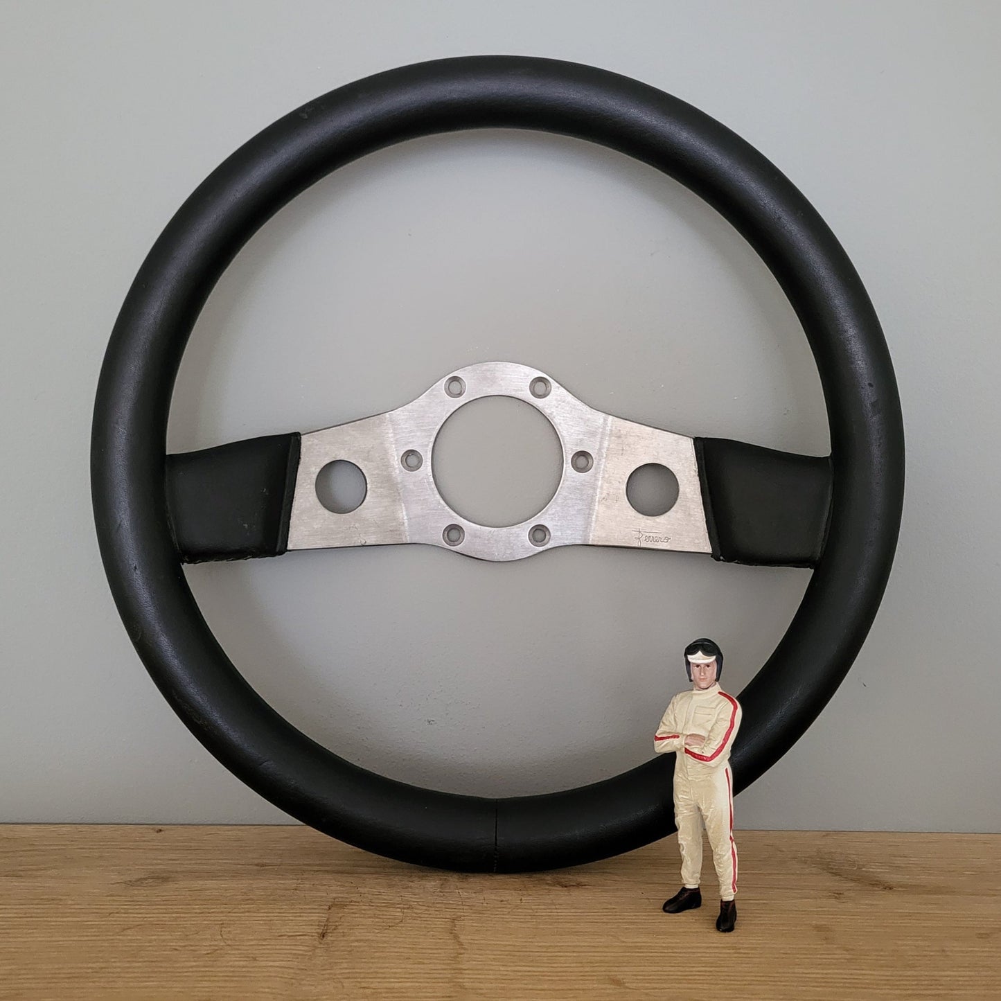 Ferrero "Sandro Munari" leather steering wheel Lancia Stratos / Fulvia / Flavia (1974)