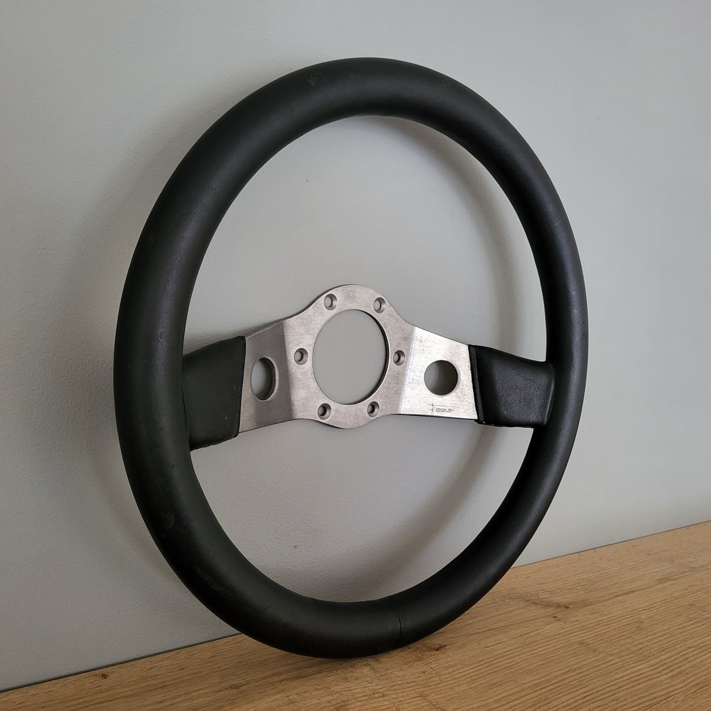 Ferrero "Sandro Munari" leather steering wheel Lancia Stratos / Fulvia / Flavia (1974)
