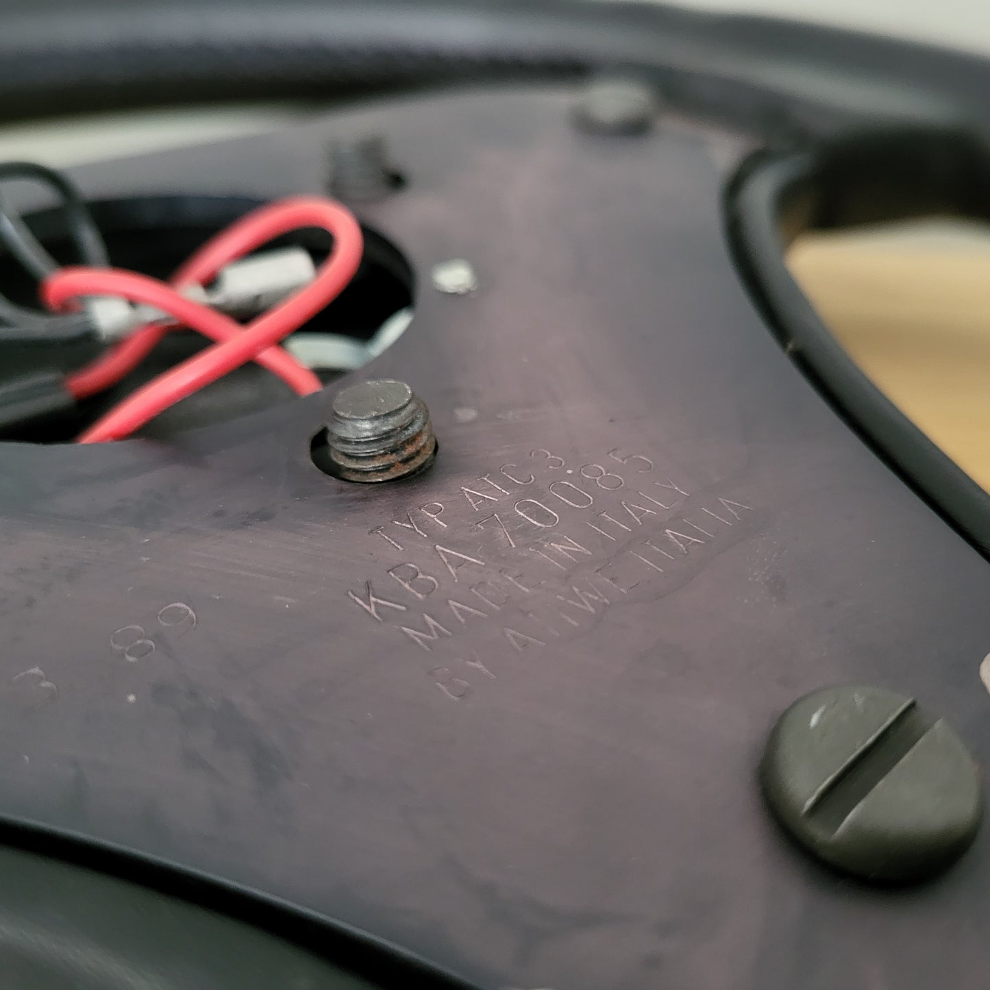 Abarth Atiwe Indianapolis 500 leather steering wheel Fiat / Lancia (1989)