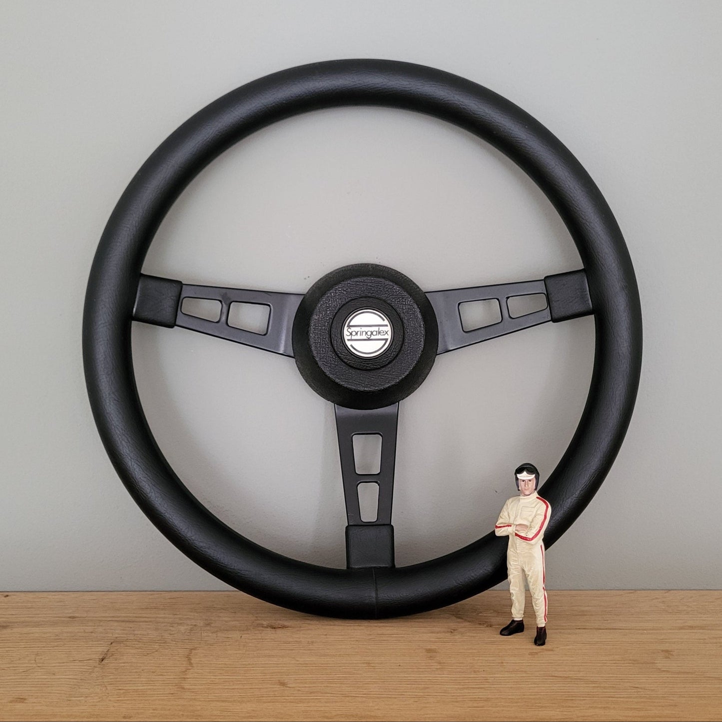 Springalex leather steering wheel (1980s)