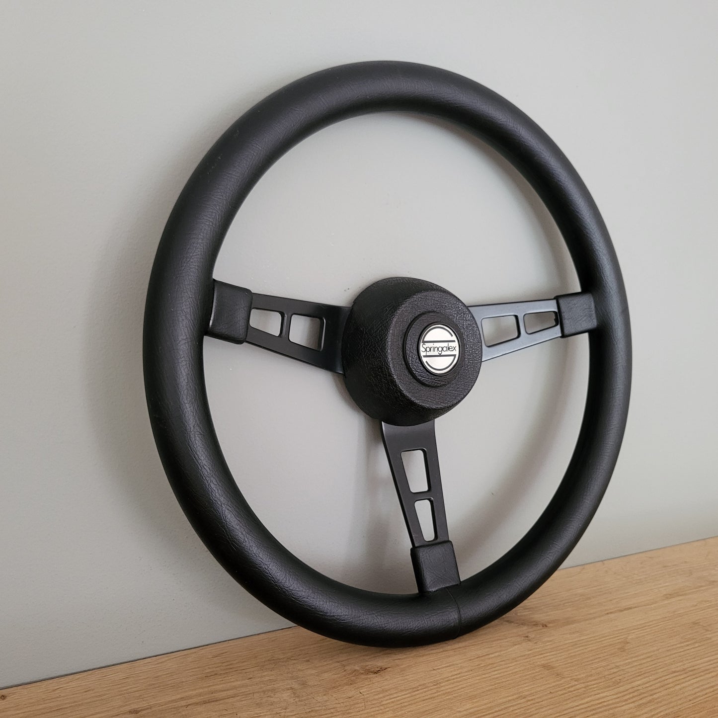Springalex leather steering wheel (1980s)