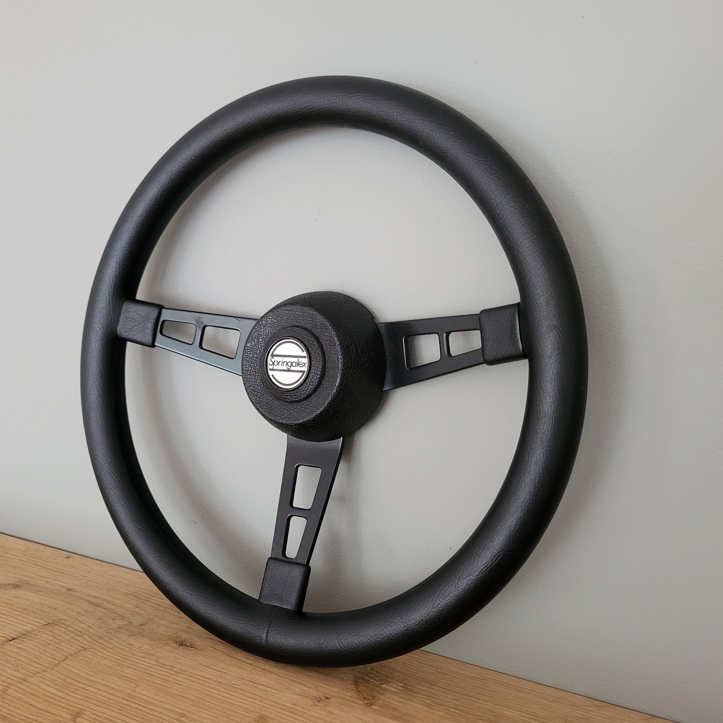 Springalex leather steering wheel (1980s)