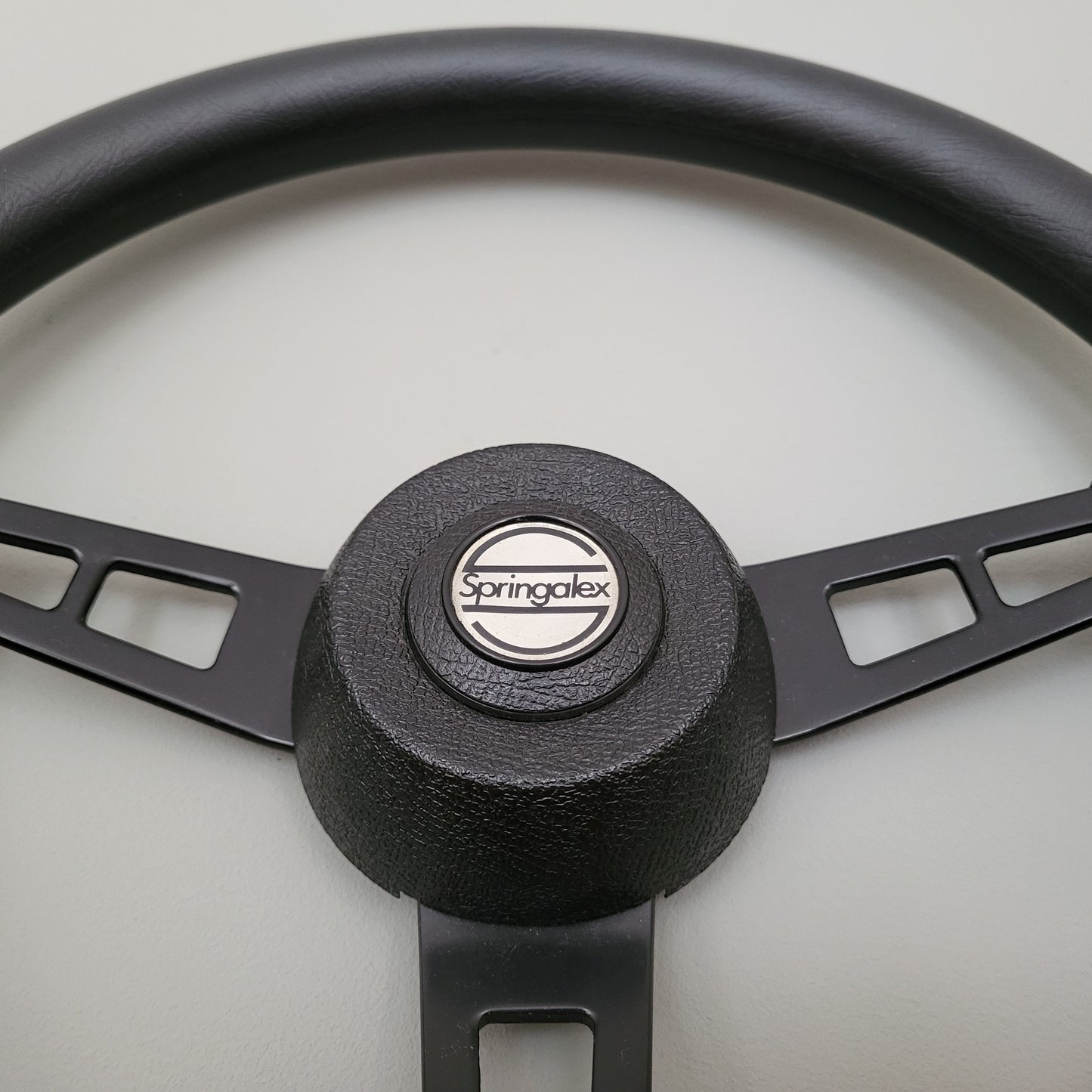 Springalex leather steering wheel (1980s)