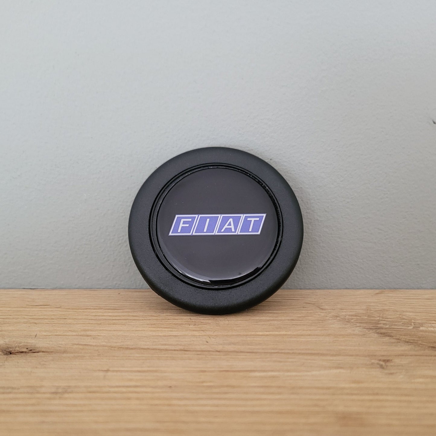 Fiat horn push button '90s classic - blue on black