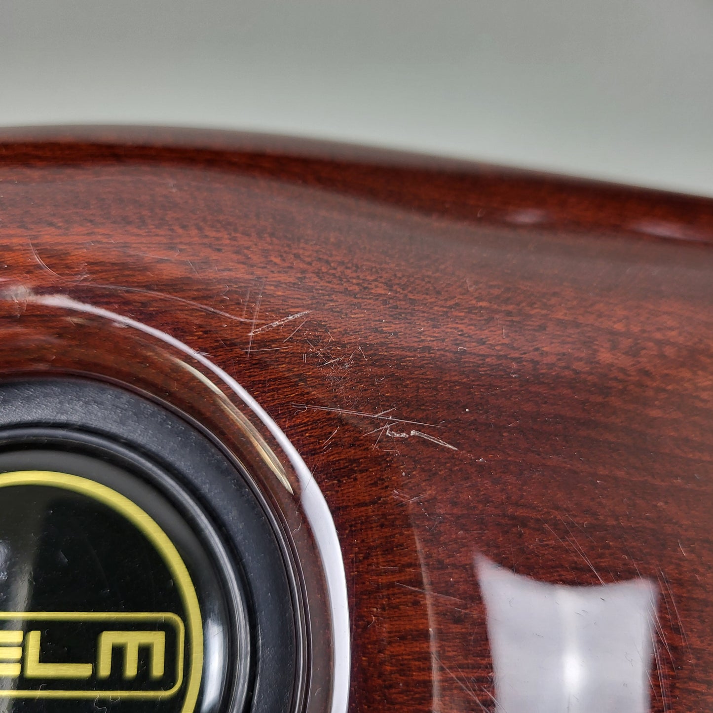Selm wooden steering wheel (1998) including horn push