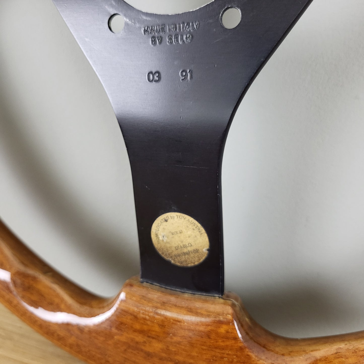 Selm wooden steering wheel (1991)
