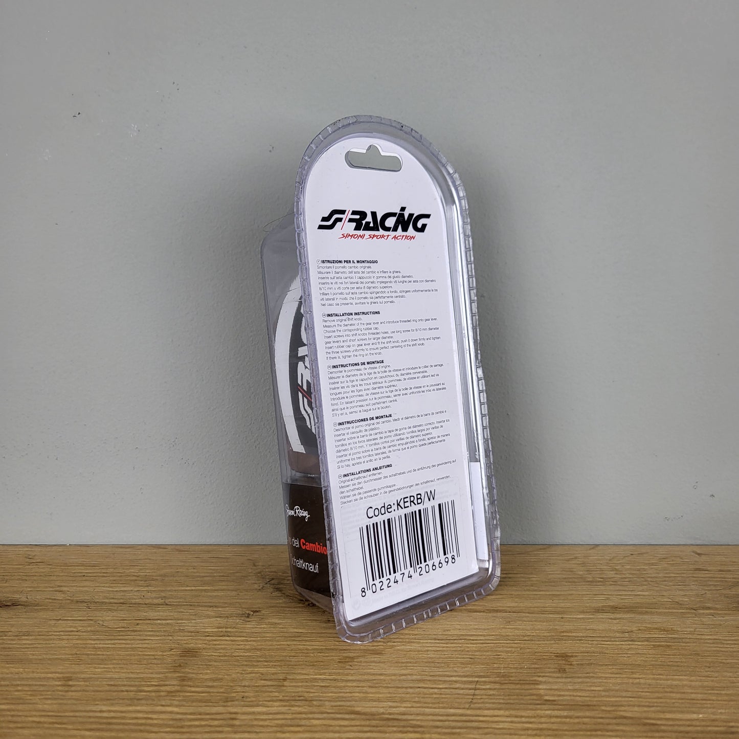 Simoni Racing classic gear knob wood Kerb