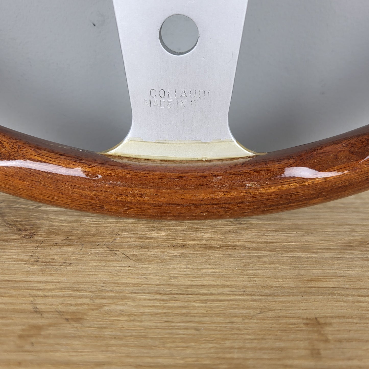 Personal Collaudo Valdolano wooden steering wheel Franchini Sport (1968)