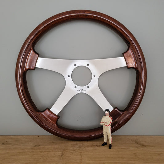 Personal Nardi four spoke wooden steering wheel (1981)