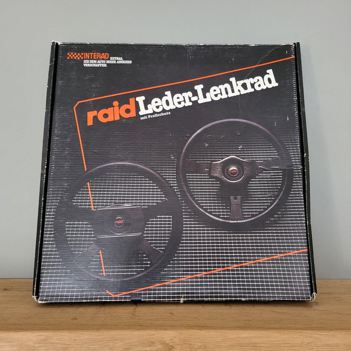 Raid 1 KBA7006 leather steering wheel Porsche 911 (1992) -NOS-