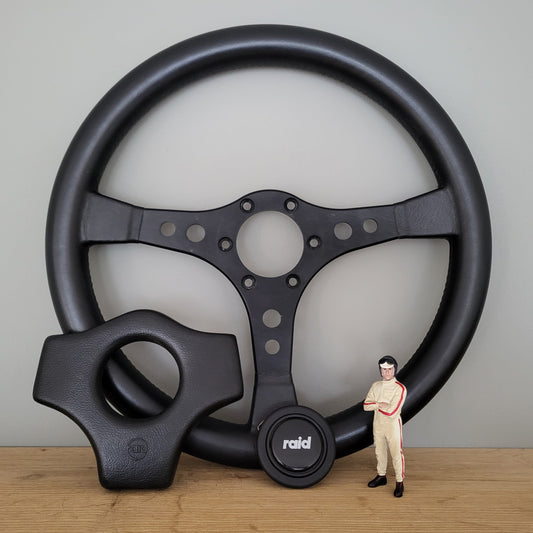 Raid 1 KBA7006 leather steering wheel Porsche 911 (1992) -NOS-