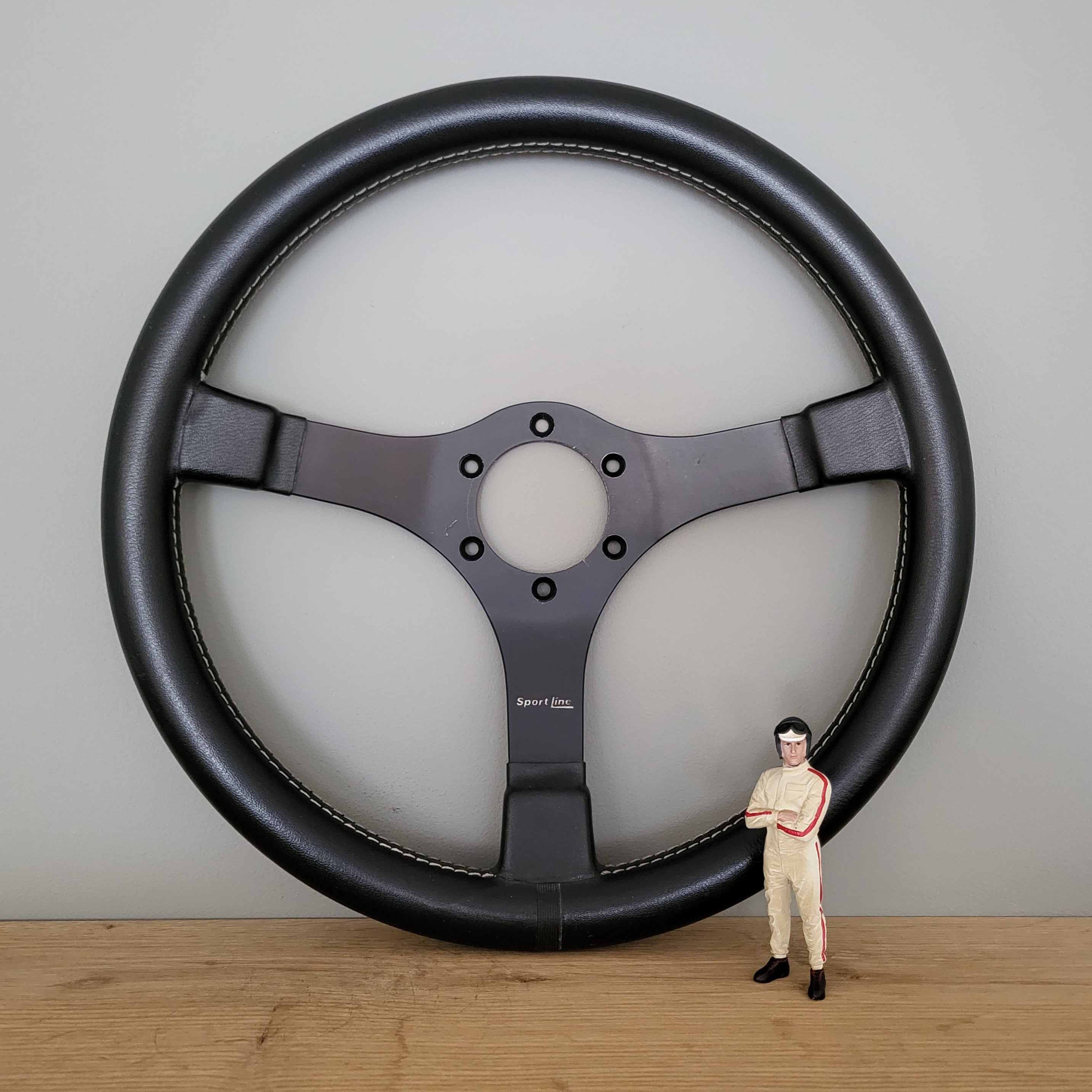 80s Remote Control Steering Wheel Sport Line classic leather steering wheel (1980s) – Classic Steering ...
