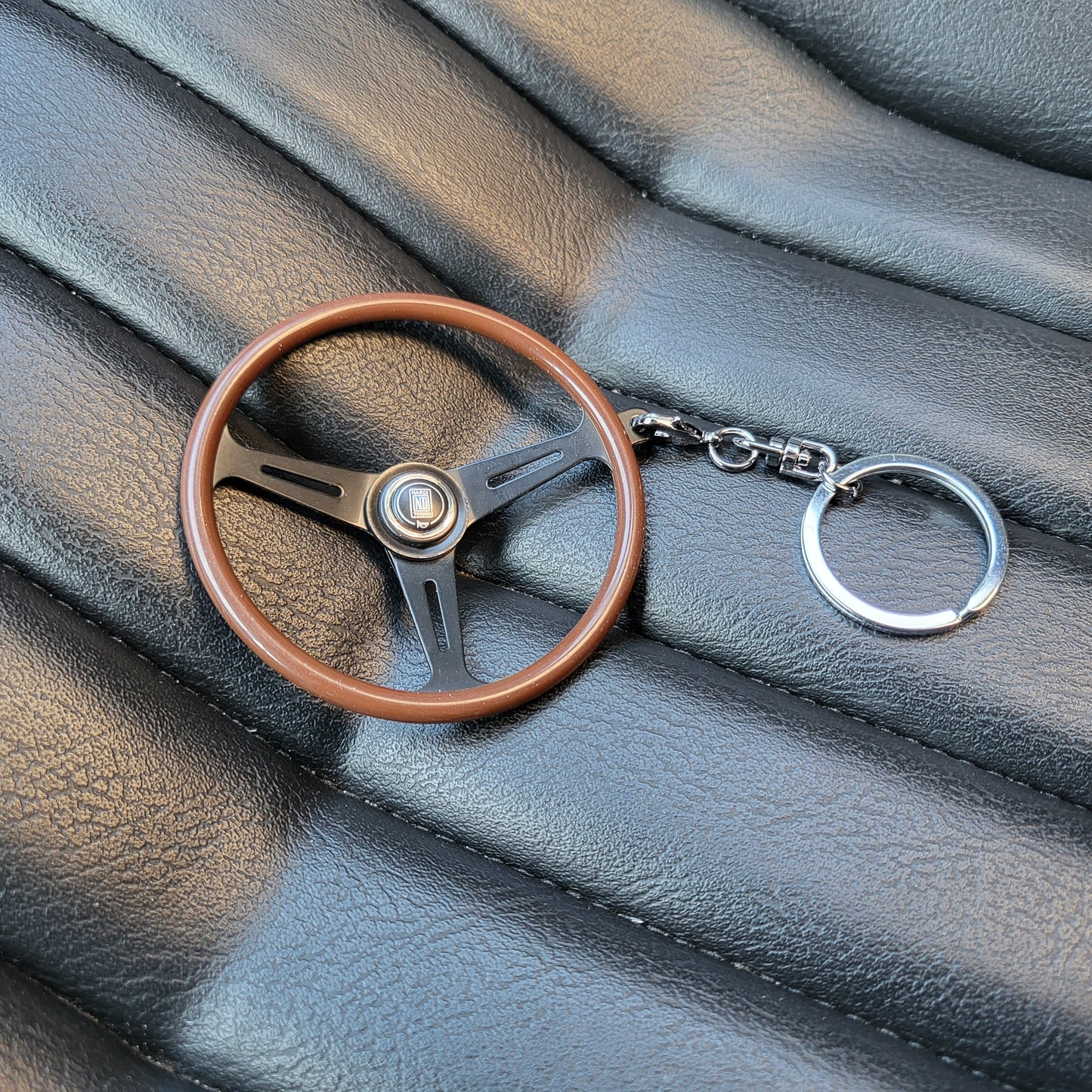 Nardi Torino steering wheel keychain - Black spoke