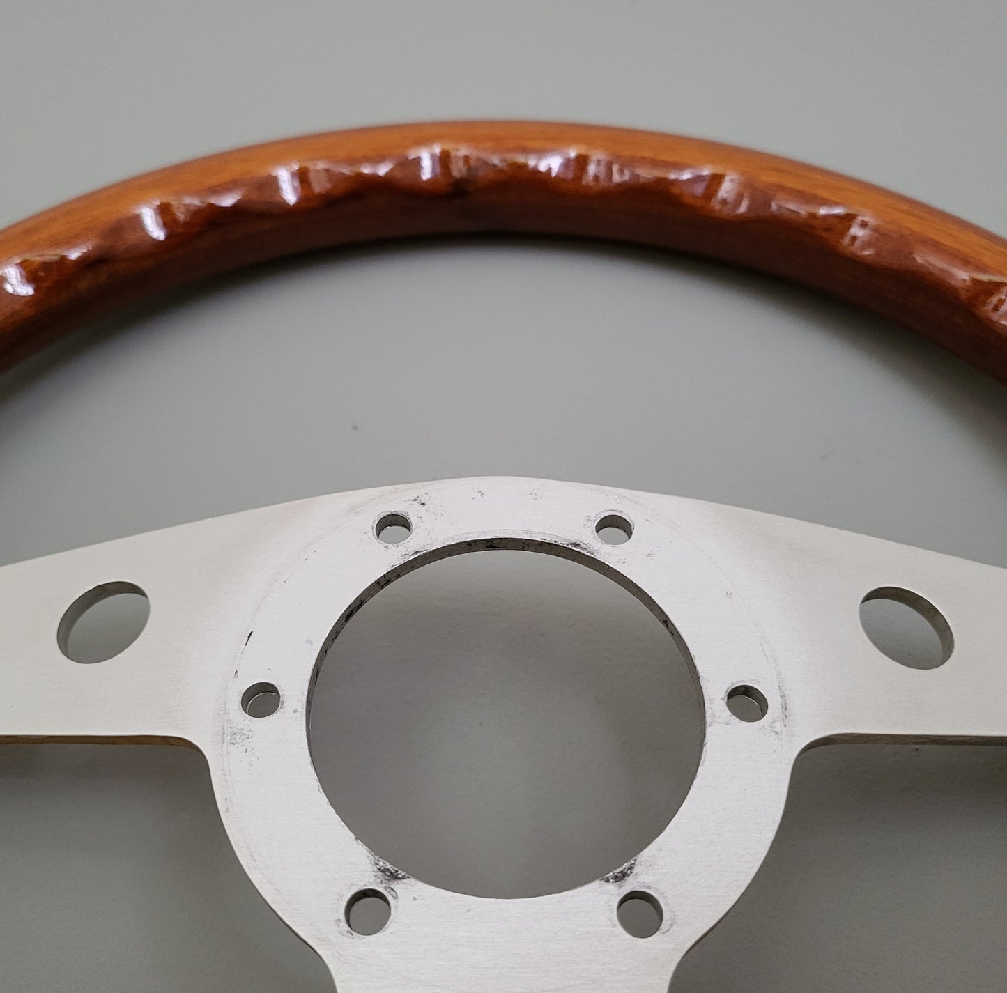 Personal Nardi classic three spoke wooden steering wheel (1974)