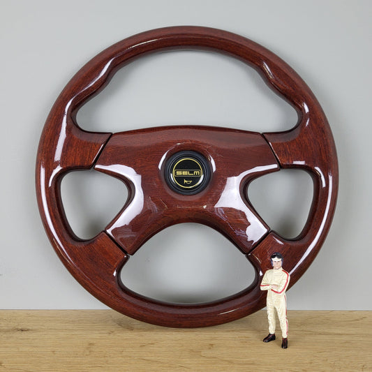 Selm wooden steering wheel (1998) including horn push
