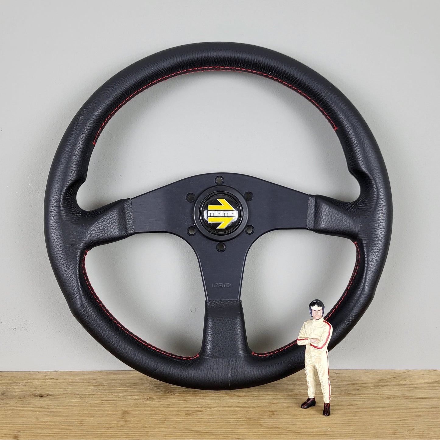 Momo Corse TYP D35 classic leather steering wheel (1994) -NOS-
