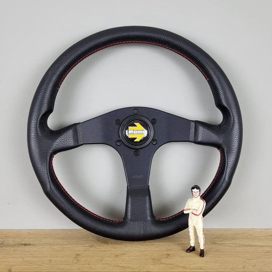 Momo Corse TYP D35 classic leather steering wheel (1994) -NOS-