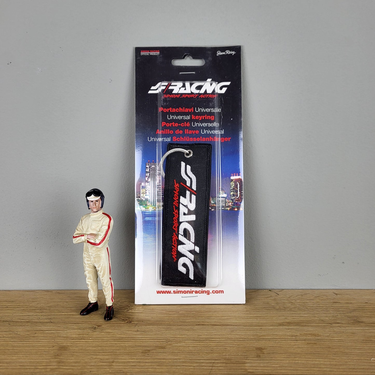 Keychain tag Simoni Racing - Remove Before Drive -