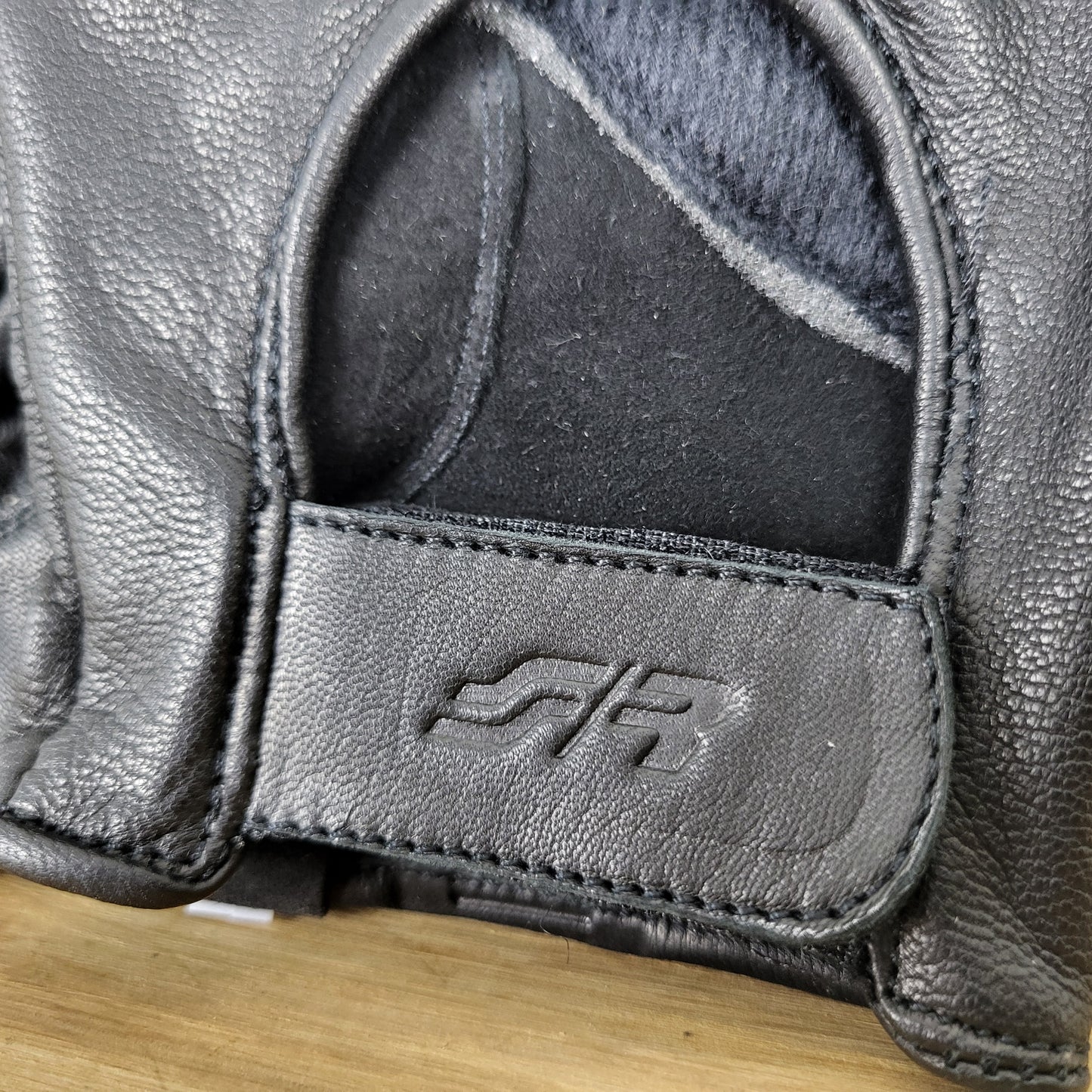 Simoni Racing black leather driving gloves - size XL