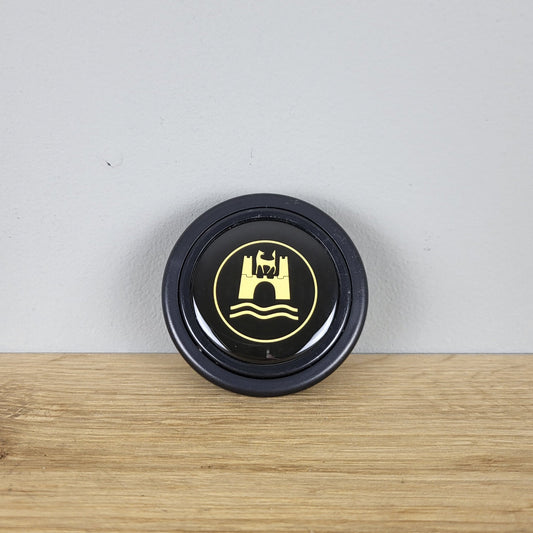 Volkswagen Wolfsburg horn push button - gold on black