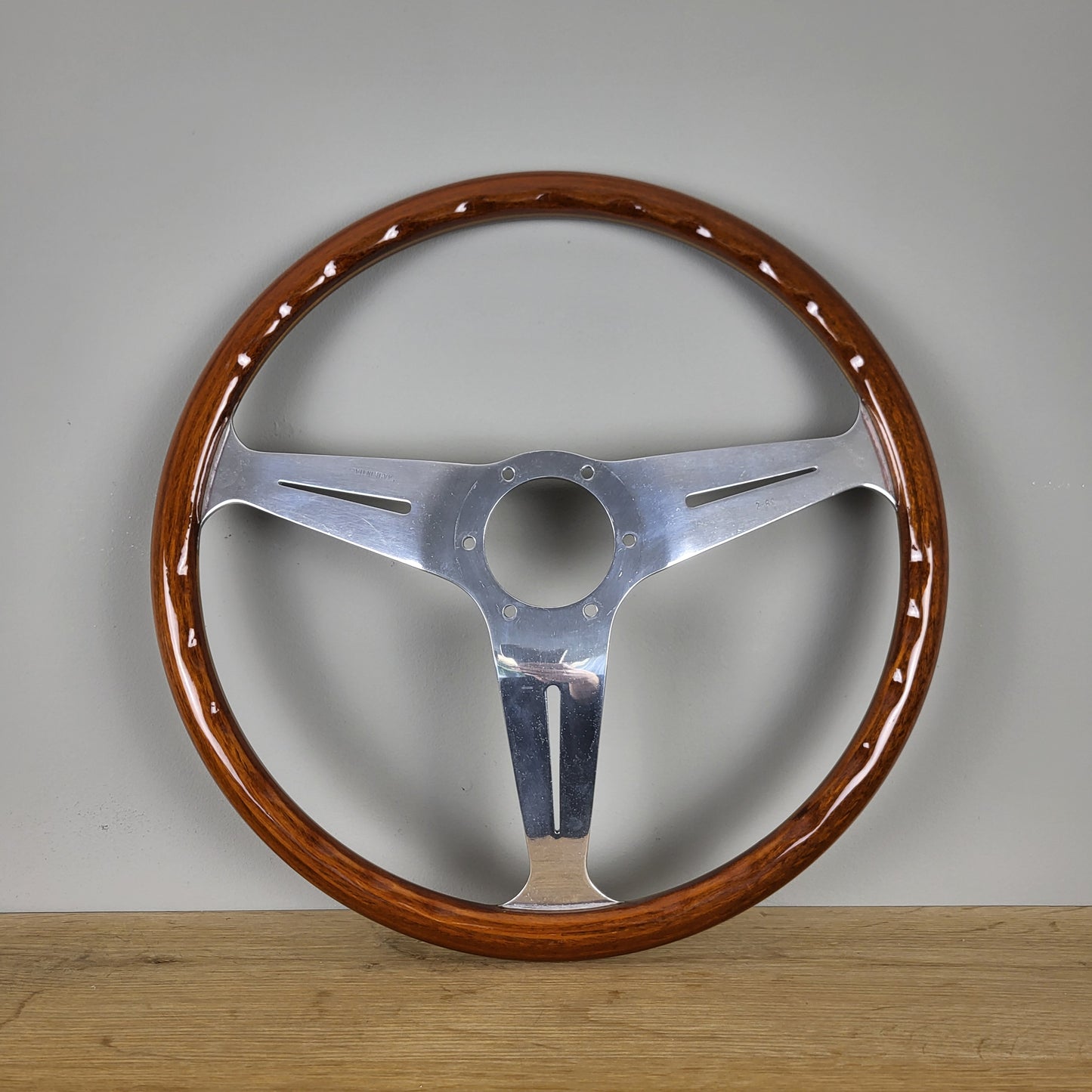 Nardi Classico mahogany wood steering wheel (1980)