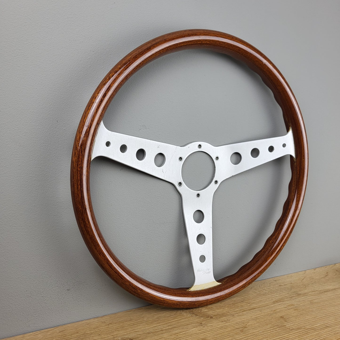 Personal Collaudo Valdolano wooden steering wheel Franchini Sport (1968)