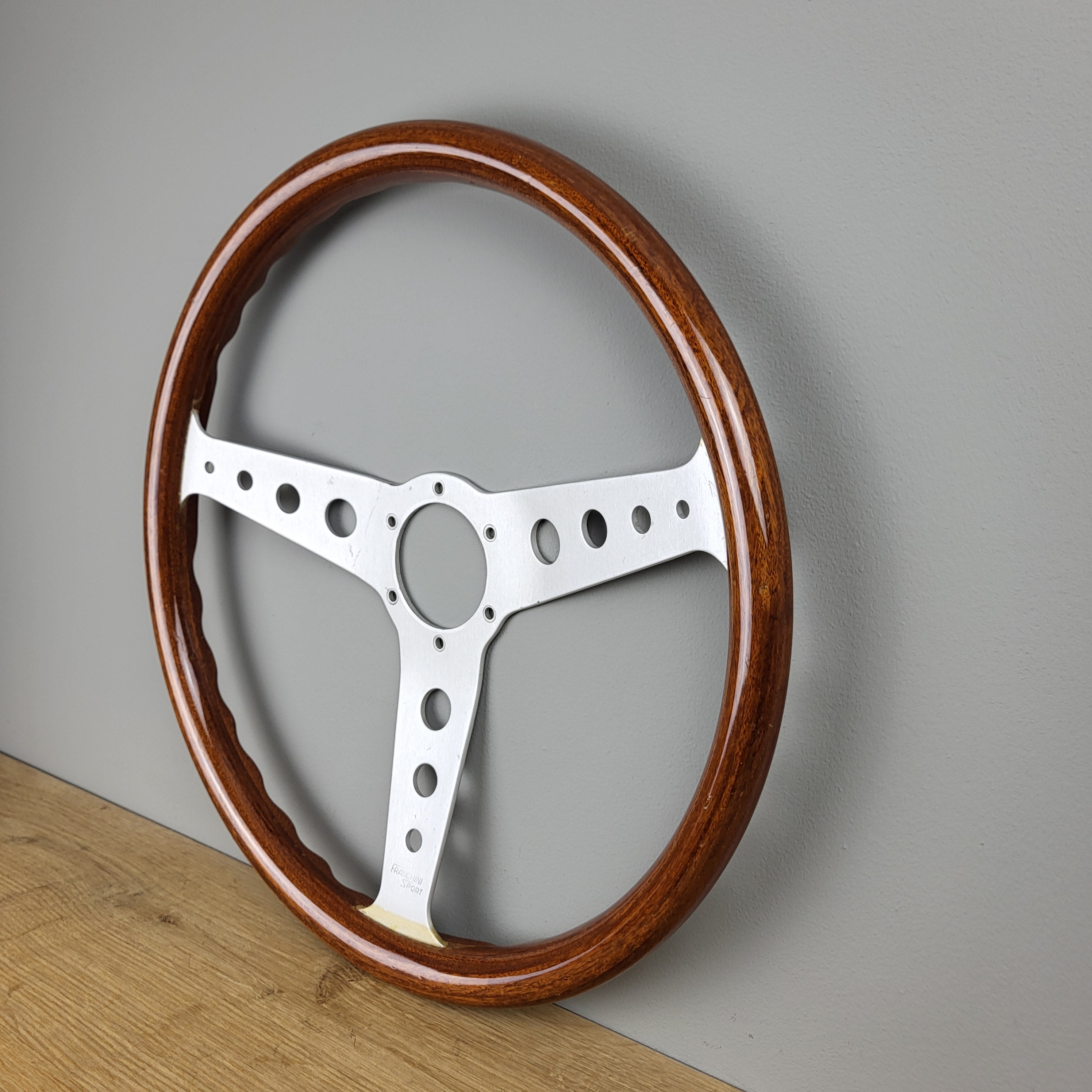 Personal Collaudo Valdolano wooden steering wheel Franchini Sport
