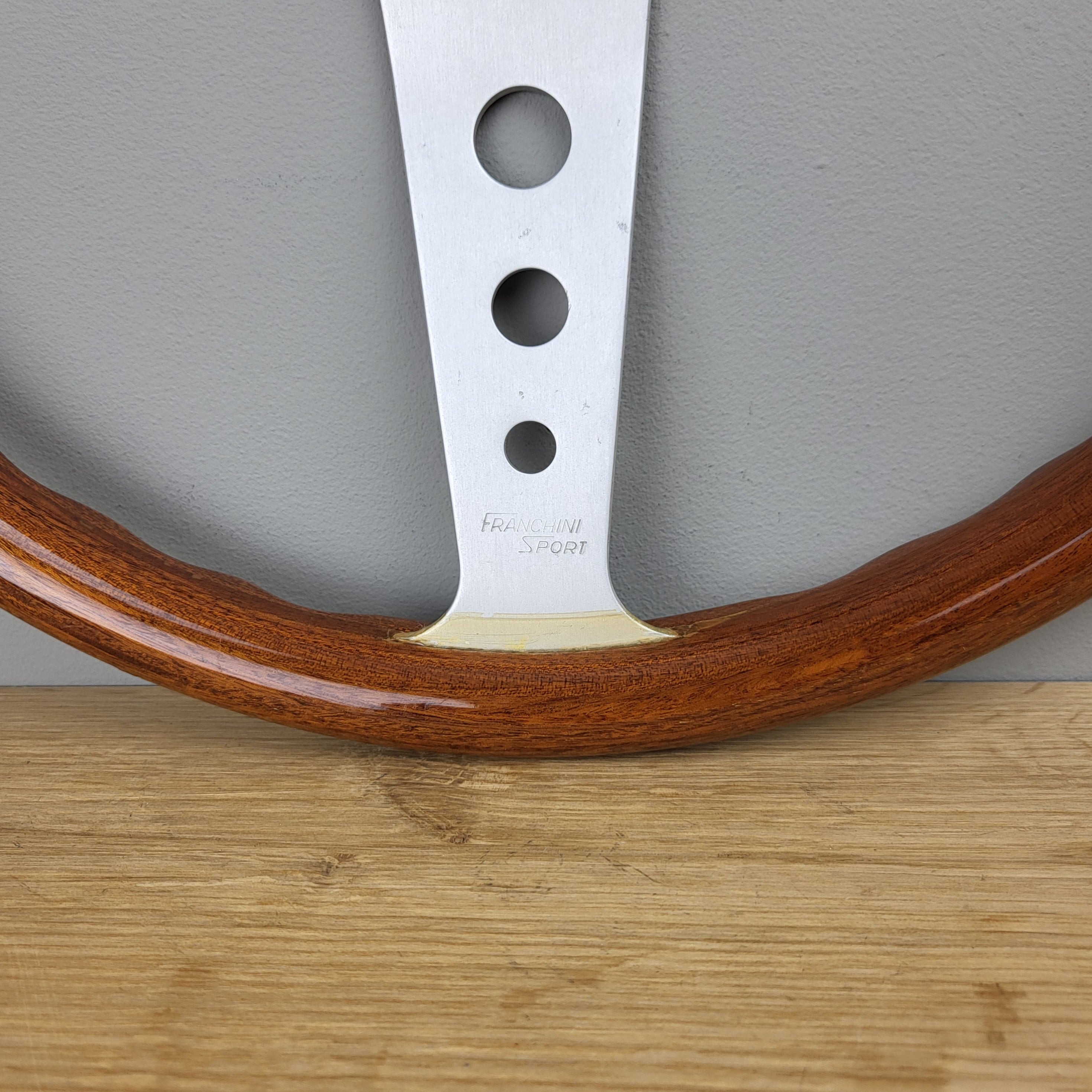 Personal Collaudo Valdolano wooden steering wheel Franchini Sport