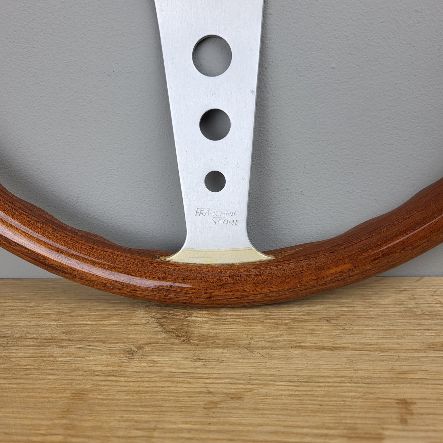 Personal Collaudo Valdolano wooden steering wheel Franchini Sport (1968)