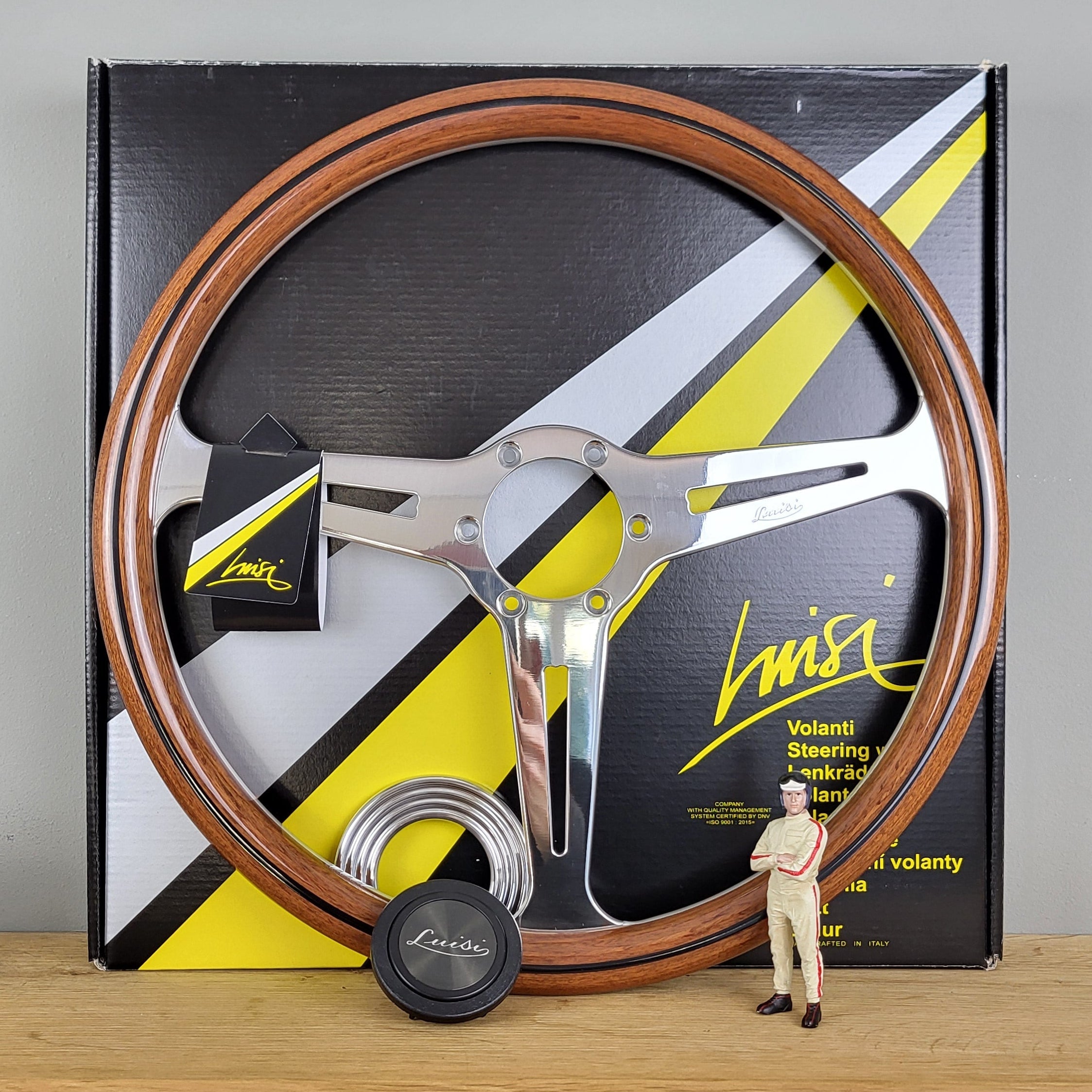 Luisi Monte Carlo 390 wooden steering wheel (NEW) – Classic Steering ...