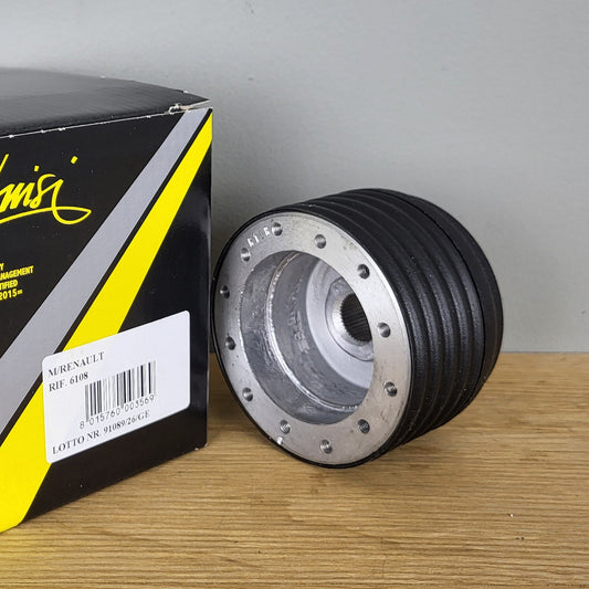Renault 4 / Safari / 5 / Alpine Turbo steering wheel hub adapter kit Luisi 6108 (NEW)