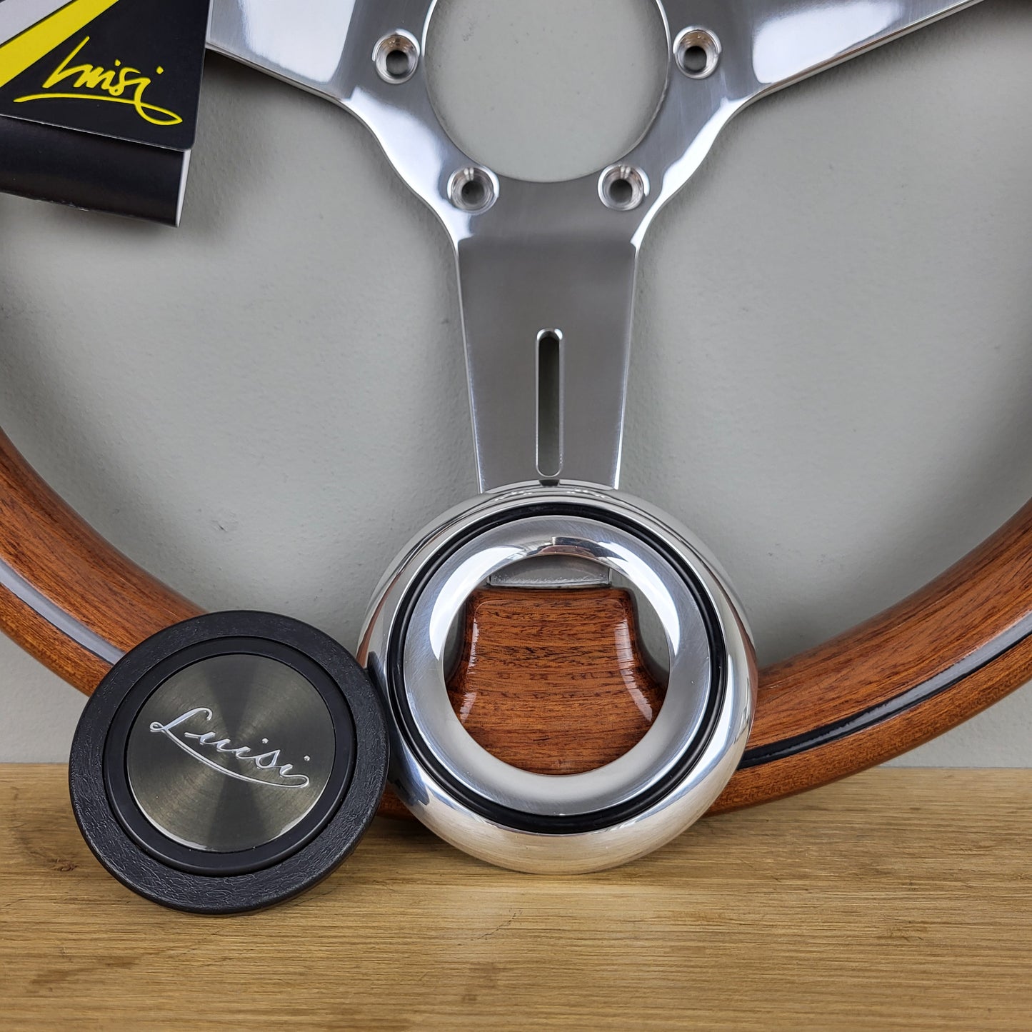 Luisi Classico II 370 mahogany steering wheel (NEW)