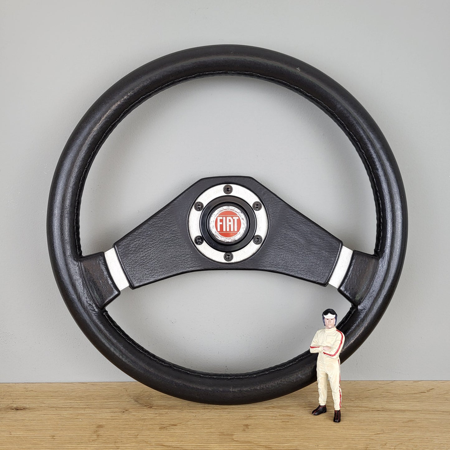 Fiat 124 / Lancia / Autobianchi 112 / Abarth two-spoke steering wheel (1976)
