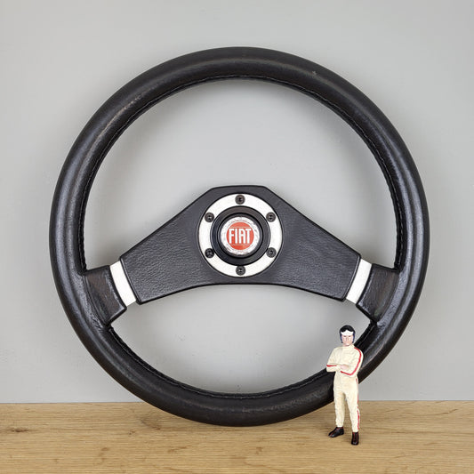 Fiat 124 / Lancia / Autobianchi 112 / Abarth two-spoke steering wheel (1976)
