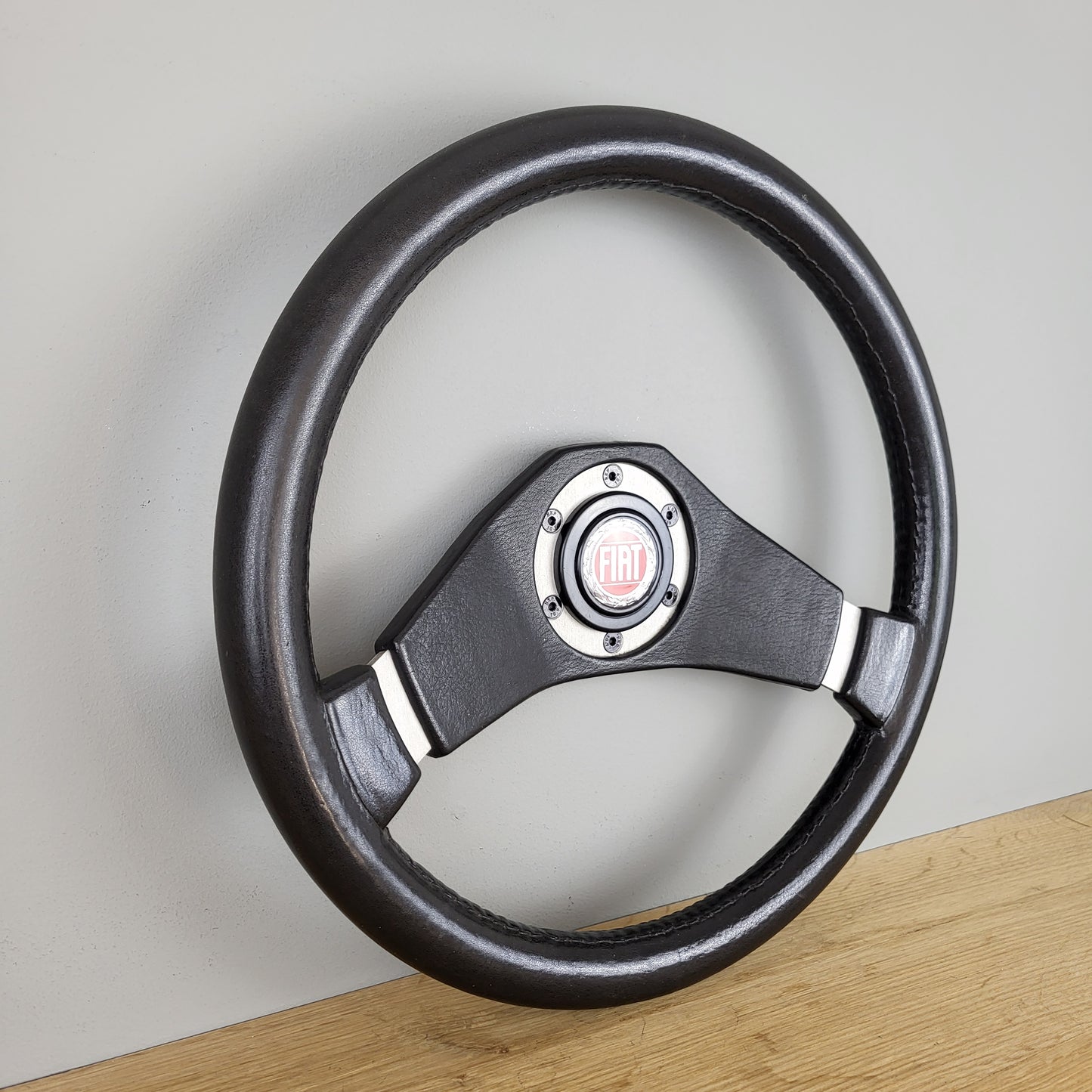 Fiat 124 / Lancia / Autobianchi 112 / Abarth two-spoke steering wheel (1976)
