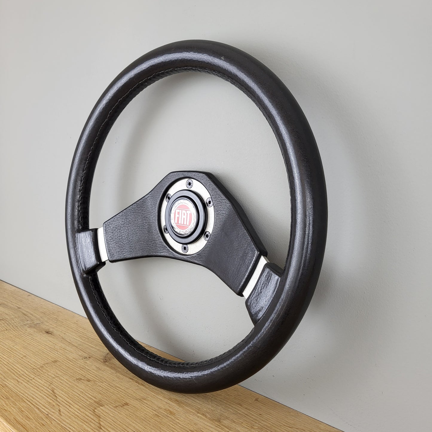 Fiat 124 / Lancia / Autobianchi 112 / Abarth two-spoke steering wheel (1976)