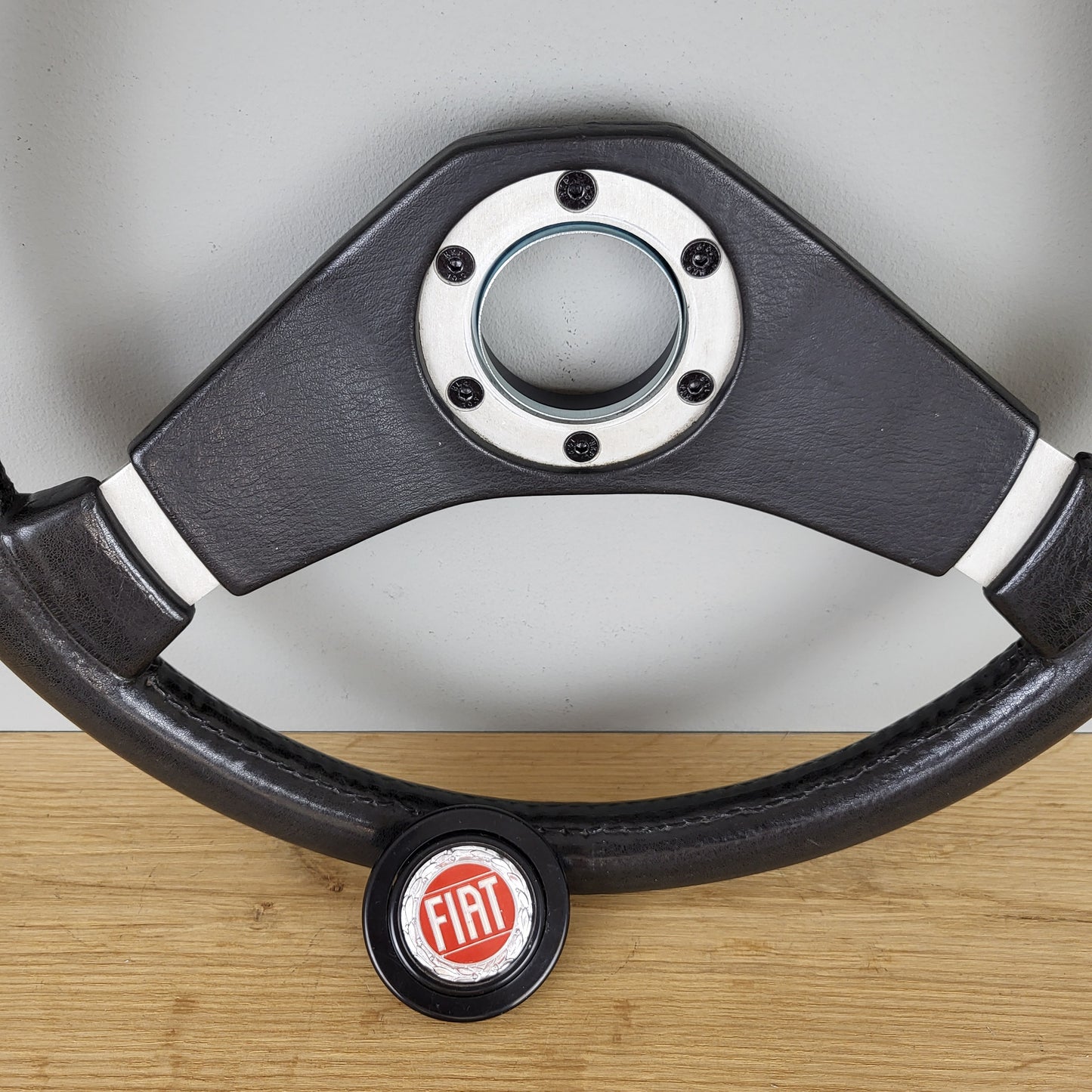 Fiat 124 / Lancia / Autobianchi 112 / Abarth two-spoke steering wheel (1976)
