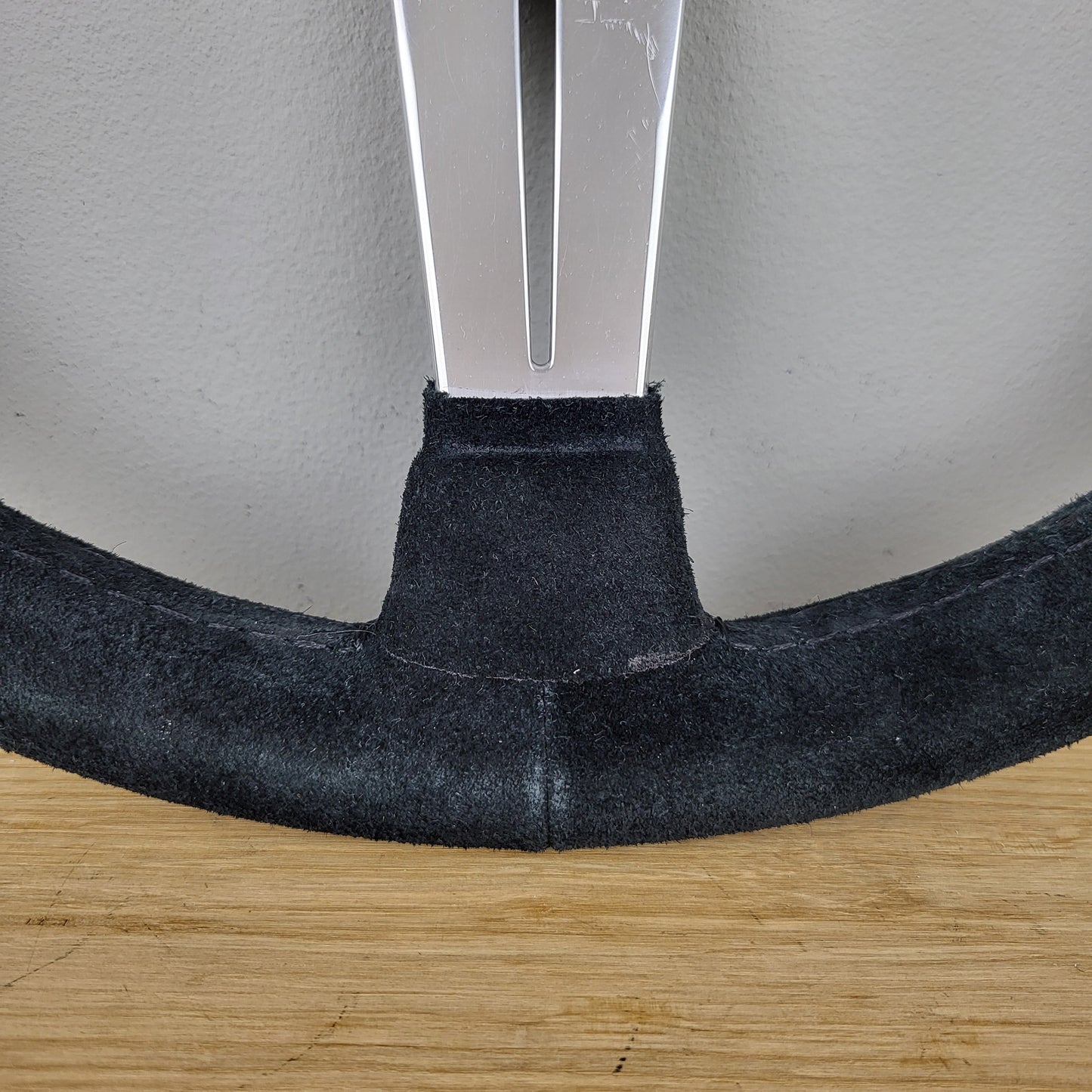 Black leather suede steering wheel racing / rallye / JDM (2020)
