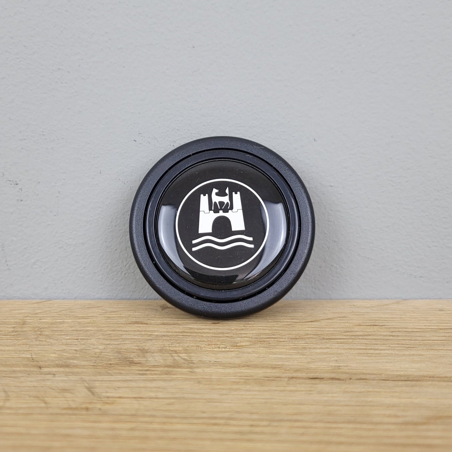 Volkswagen Wolfsburg horn push button - white on black