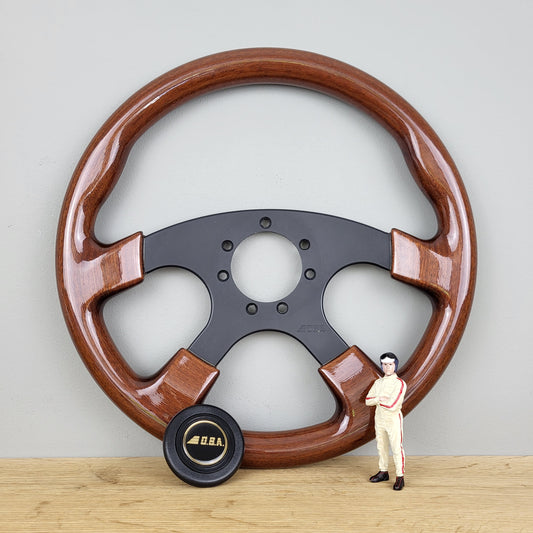 O.B.A. wooden steering wheel (1989) -NOS-