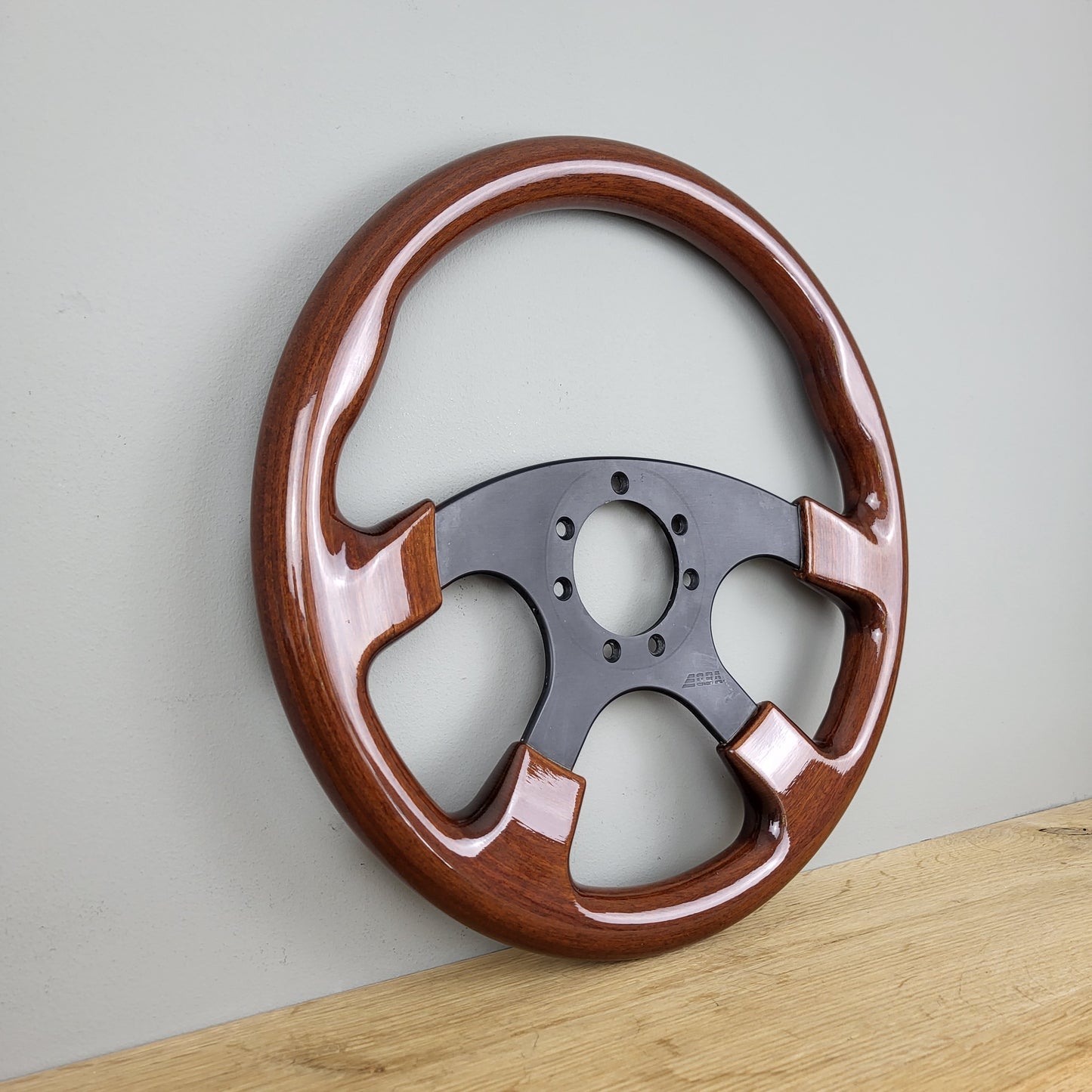 O.B.A. wooden steering wheel (1989) -NOS-