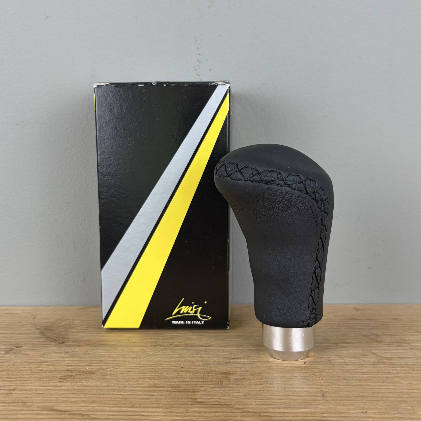 Luisi Anatomico shift knob black leather (NEW)